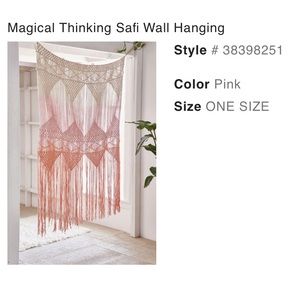 Macrame wall hanging/curtain